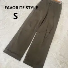 FAVORITE STYLE フェボリットスタイル チノパン カーキ 無地/Sのサムネイル