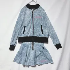 ANAP アナップ セットアップ デニム風 ジャケット&キュロット 140 青