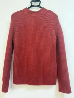 赤いニットセーター Lサイズ ラグランスリーブ