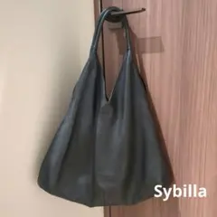 Sybilla シビラ レザー ショルダーバッグ ブラックのサムネイル