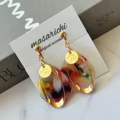 【クリップ イヤリング 】2点目-100円 ピアス 変更可 カラフル ゴールド