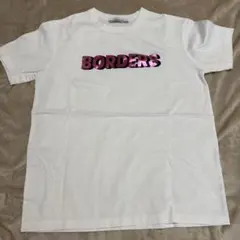 BORDERS at BALCONY ロゴTシャツ ホワイト ピンクのサムネイル