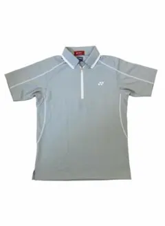 【YONEX 】グレー ゴルフ用　子供用ジップアップ ポロシャツ　150