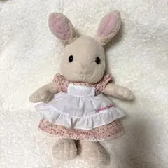 希少 美品☆当時物 シルバニアファミリー みるくウサギ ぬいぐるみ M