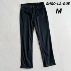 【シューラルー】テーパードパンツ (M) ストレッチ 黒 カジュアル シンプルのサムネイル