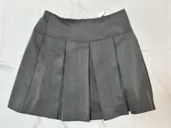 【新品未使用】Heather スカート ワイドプリーツミニスカート グレー