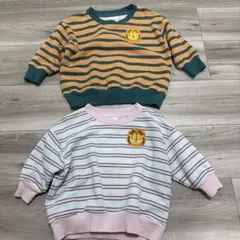 ガーフィールド ストライプ トップス 2枚セット