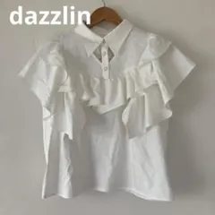 ダズリン dazzlin カットアウトフリルシャツ ブラウス フリルスリーブ