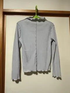 ハイネック長袖トップス M ライトグレー