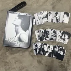 u*5様 王一博 A5 レザーカードケース　バインダー　ファスナー付き➕34枚❣