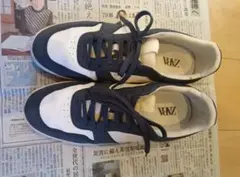 ZARA ネイビー ホワイト スニーカー 42