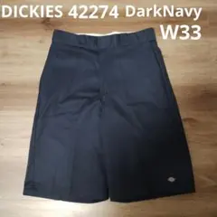 古着 dickies 42274 ハーフパンツ ダークネイビー W33 メキシコのサムネイル