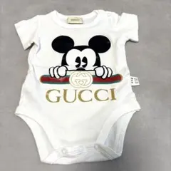 ベビーロンパース　60-70cm ミッキー