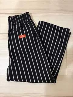 COOKMANシェフパンツWide Chef Pants StripeBlack