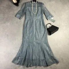 【新品】ドリードール 総レースロングドレス M ワンピース 結婚式 お呼ばれ