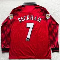 【美品】マンチェスターユナイテッド 97-98 Lサイズ 長袖 7番 ベッカム