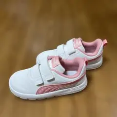 PUMA スニーカー ホワイト/ピンク ベルクロ