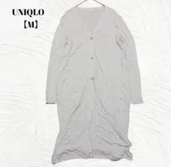 UNIQLO　レーヨン　ロングカーディガン　ライトグレー　Mのサムネイル