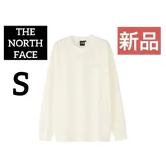 【新品】THE NORTH FACE ロングスリーブヌプシコットンティー 白 S