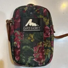 グレゴリー　旧ロゴ　花柄ポーチ　Sサイズ