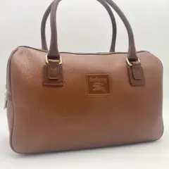 BURBERRYS ノバチェック レザーミニボストンバッグ ホースロゴ Y2K