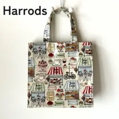 Harrods ハロッズ トートバッグ アフタヌーンティー柄 サブバッグのサムネイル