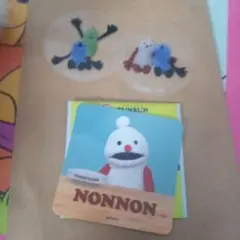 パペットスンスンスシロー　クリアピックとシール