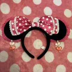 Disney ディズニーランド　カチューシャ　ミニーちゃん　イヤリング