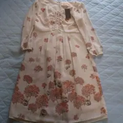 スーナウーナ  ワンピース  新品未使用  ワールド ベージュ  花柄