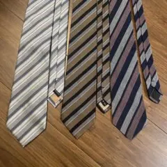 aquascutam込　ストライプネクタイ　3本セット