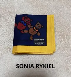 ★ SONIA RYKIEL クマ柄 ハンカチ