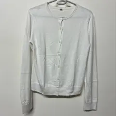 UNIQLO ホワイト ニット カーディガン M