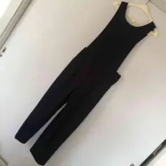 【ほぼ未使用】サロペットオールインワン★今季も流行★紺ネイビーL★ジーナシス系に