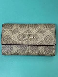 正規品 美品 COACH キーケース シグネチャー キャンバス 33069