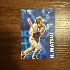 カルビー]プロ野球チップス2003 松井秀喜タイトルカード（最高出塁率 