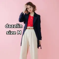 【美品】dazzlin ダズリン トレンチコート ネイビー Mサイズ シンプル