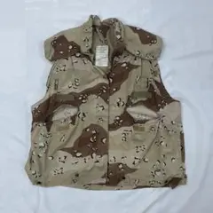 83年納品 米軍実品 6C デザートチョコチップカモ 迷彩 ベストカバー