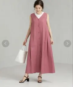 green label relaxing ワンピース マキシ 38 ピンク