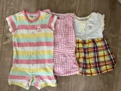 MIKIHOUSE ロンパース　ワンピース3点セット80cm