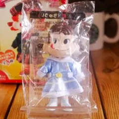 不二家 アイドルペコちゃん マスコット キーチェーン 水色衣装