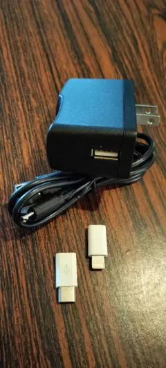 ACアダプター Lightning TypeC 変換アダプター付　充電アダプター