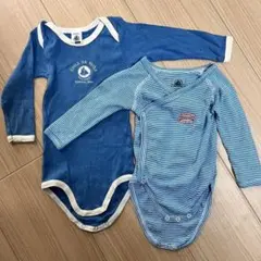 PETIT BATEAU 長袖肌着2枚セット