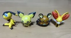【４体セット】ポケモン フィギュア 　カード3枚(おまけ)