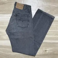 Levi's 501 ストライプ デニム パンツ ブラック 80s 90s