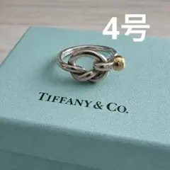ティファニー TIFFANY&CO ラブノット バングル SV YG コンビ - メルカリ