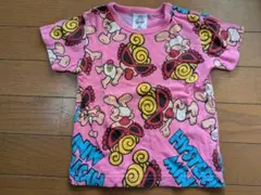 ヒステリックミニ 総柄 ピンク Tシャツ 90cm ヒスミニ
