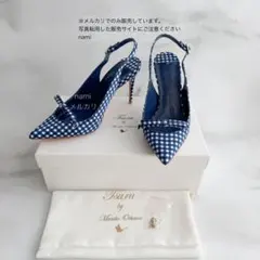 TSURU by MARIKO OIKAWA ギンガムチェック パンプスのサムネイル