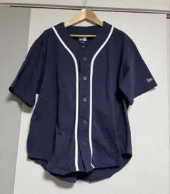 ニューエラNEWERAベースボールシャツMネイビーのサムネイル