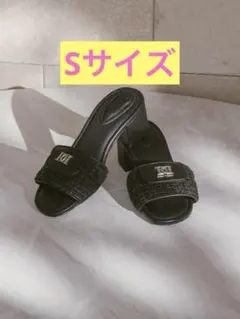 Darich ダーリッチ DDリボンウェッジサンダル BLK - メルカリ