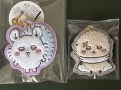 ちいかわ もこもこサガラ刺繍キーホルダー2点セット( モモンガ、ラッコ)